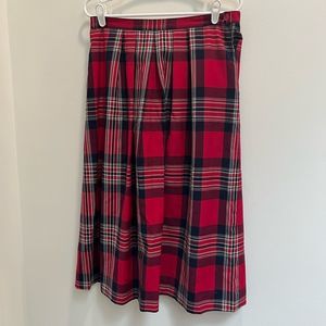 Vintage Pendleton plaid tartan skirt GUC Sz 14